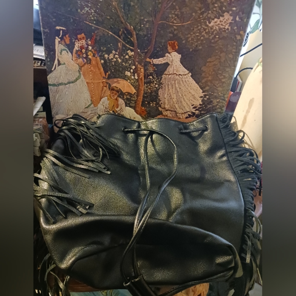 Victoria’s Secret fringe "New" backpack🎒 Size 13"×15"×6",🛍 A FABULOUS GIFT 🎁
